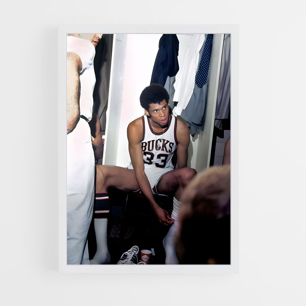 Poster Kareem dépeint – affiche Basketball (vue 3)
